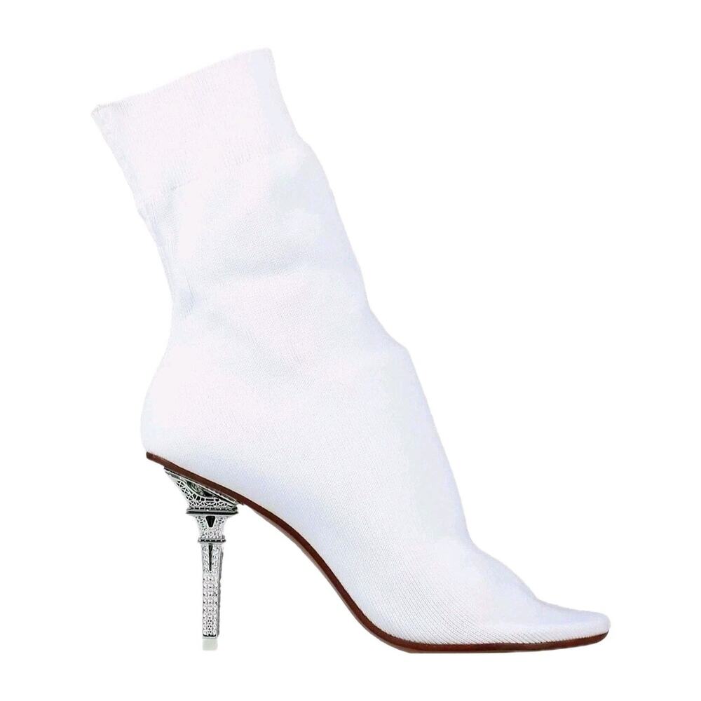 VETEMENTS Sock Boots US6 UK3 EU36 Eiffel Tower Heel Made in Italy